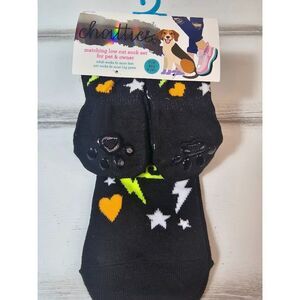 NWT Chatties Matching sock set for pet & owner for big pups dogs cats